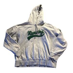 H&M Running Varsity Lettering Athletic Hoodie Sweatshirt Womens M